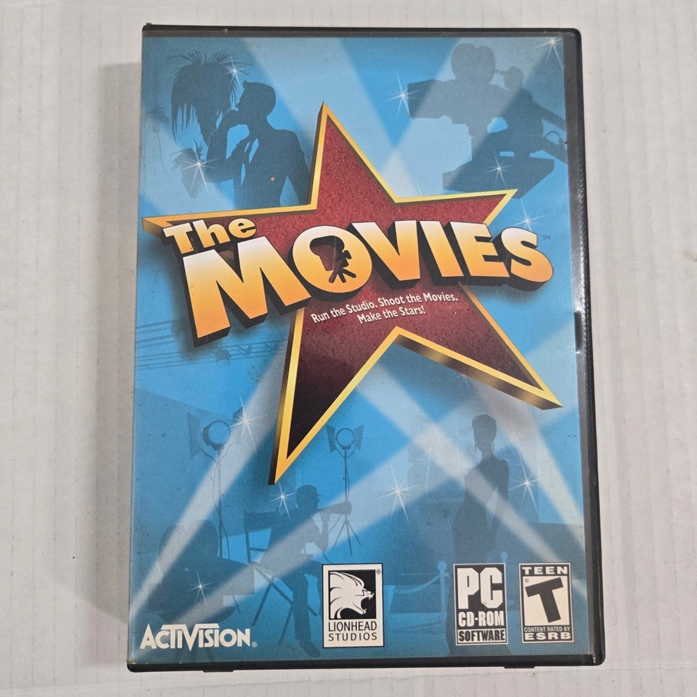 Vintage The Movies PC Game 2005 3 Disc Set Activision Lionhead Studios‎ Manual